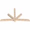 Ekena Millwork Alberta Smooth Timber Gable Bracket, Douglas Fir, 108"W x 68"H x 5 1/2"D x 5 1/2"F, 15/12 Pitch GBW108X68X0606ALB00SDF - alternate 2